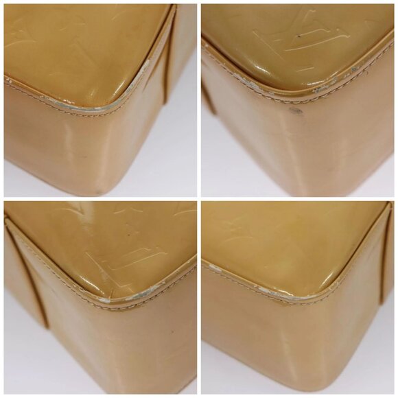 LOUIS VUITTON Monogram Vernis Columbus Tote Bag Beige M91023 LV Auth th5734 - Picture 16 of 16
